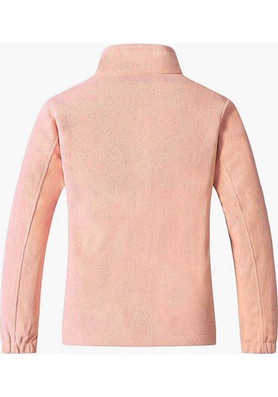Genius Store Tam Fermuarlı Tactical Unisex Outdoor Polar Ceket - Somon