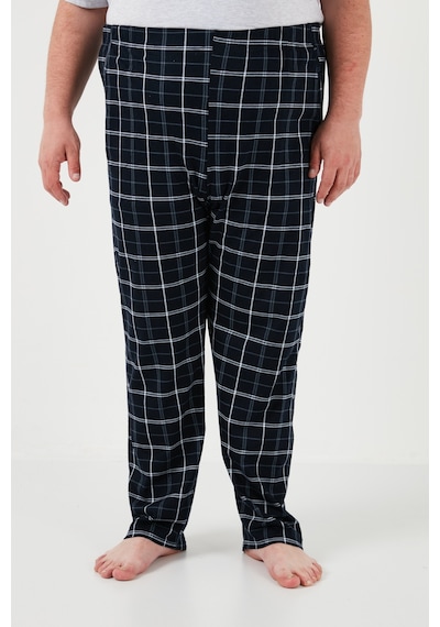 Buratti Pamuklu Regular Fit Büyük Beden Erkek Pijama Takımı 6572002B Gri Melanj