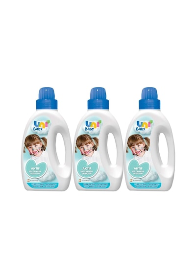 Sıvı Çamaşır Deterjanı 1500ml Aktif Mavi 3 Lü Set