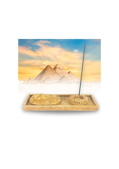 Antik Mısır Sarcophagus Lahit Çubuk Tütsülük Ve Tealight