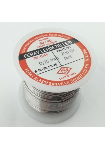 Hatfon Feray Lehim Teli 200Gr 0.75Mm 60-40 Hatfon Feray Lehim Teli 200Gr 0.75Mm 60-40