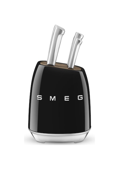 Smeg 50's Style Kbsf02 Siyah Standlı Bıçak Seti Siyah
