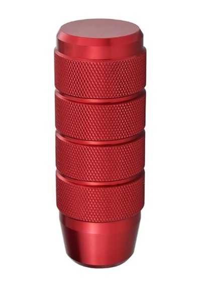 Premium Alüminyum Vites Topuzu Universal, Spor Görünüm, Kırmızı Kırmızı