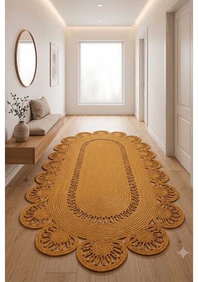 Jüt Hasır Oval Kilim Dekoratif Örgü Model Halı Salon Oturma Odası Mutfak Koridor Yatak Odası Banyo Balkon Yolluk Bohem Ev Dekoru 220hasırbambu Jüt Hasır Oval Kilim Dekoratif Örgü Model Halı Salon Oturma Odası Mutfak Koridor Yatak Odası Banyo Balkon Yolluk Bohem Ev Dekoru 220hasırbambu