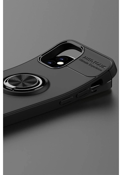 Lvsqvr Newface Apple Uyumlu iPhone 12 Mini Kılıf Range Yüzüklü Silikon - Mavi