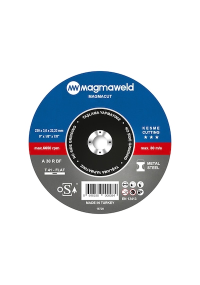 Magmacut Kesme Taşı Düz 230 X 3.0 X 22 mm