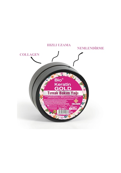 Bio Keratin Gold Kolajenli Tırnak Bakım Yağı 50 ML