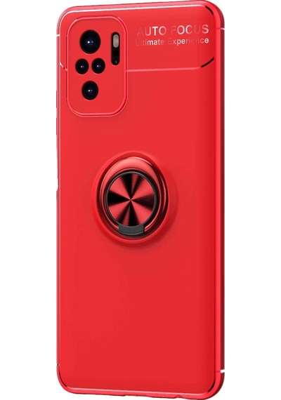 Microsonic Xiaomi Redmi Note 10S Kılıf Kickstand Ring Holder
