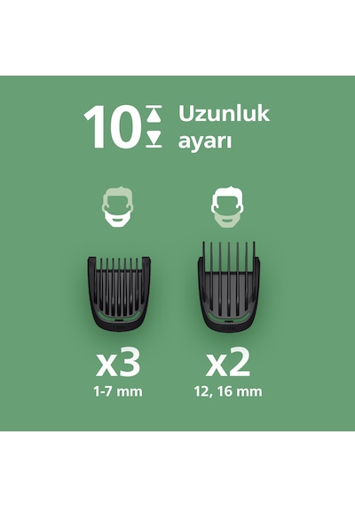 Philips MG3930/15 Erkek Bakım Seti 7'si 1 Arada Saç & Sakal Şekillendirici