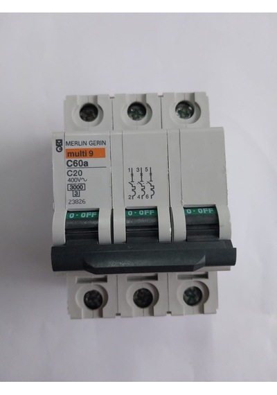 Merlin gerin 3x20 Amper C Tipi MULTİ9 C60A Otomatik Sigorta