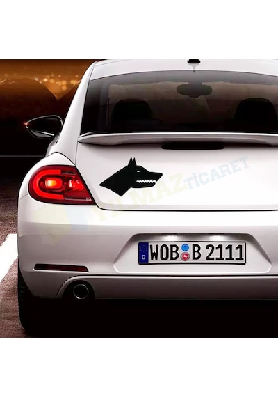 Göktürk Logo Türk Kurt Sticker Oto Sticker Araba Cam Yapıştırma