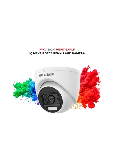 Renkli Gece Görüşlü Dome Kamera Ds-2ce76d0t-exlpf