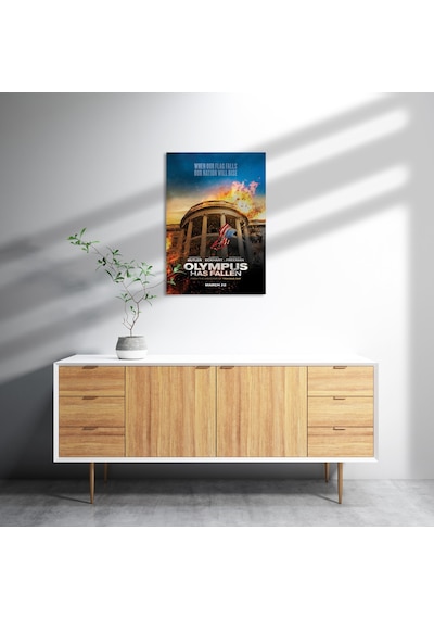 Cakasepetim Chute De La Maison Blanche Film Poster Ahşap Mdf Tablo
