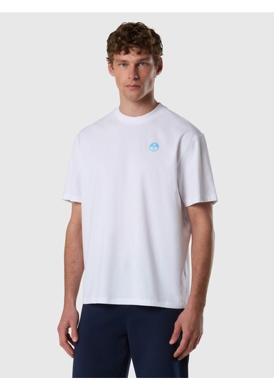 North Sails Kısa Kollu Baskılı Erkek T-shirt-33476 Beyaz