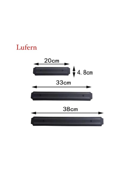 Süper Güçlü Mıknatıslı Bıçak Askısı 38 Cm Mutfak Düzenleyici Tutma Standı Duvara Monte Dekoratif Çok Renkli