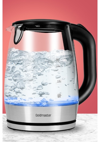 Goldmaster Aquarıne 1.7 Lt Işıklı Cam Kettle Su Isıtıcı