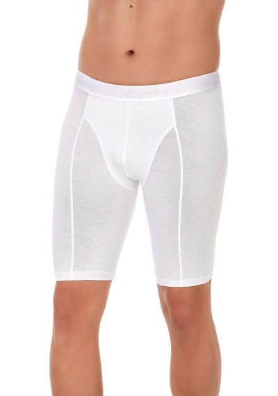 6 Adet Yıldız Erkek Modal Uzun Boxer Short Beyaz 160 001