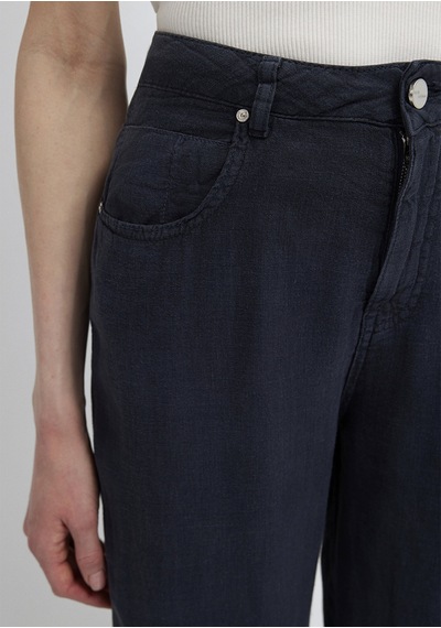Mavi - Lacivert Keten Pantolon 1011267-86952