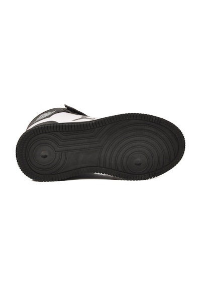 Cool Siyah-beyaz Cırtlı Basket Tarzı Bilek Boy Sneaker Erkek Çocuk Spor Ayakkabı Haykat Uzun Air Siyah - Beyaz