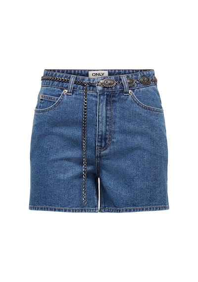 Only Onlvega Regular Fit Normal Bel Kot Short Bayan Short 15375433 Mavi