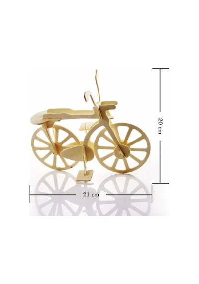 3D Ahşap Bisiklet Maket Puzzle 11 Parça