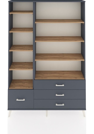 Arges Dolap 9 Raflı 4 Çekmeceli 132x30x195 Antrasit-çam/antr... Antrasit Arges Dolap 9 Raflı 4 Çekmeceli 132x30x195 Antrasit-çam/antr... Antrasit