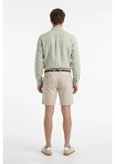 Nautica Erkek Yeşil Regular Fit Keten Gömlek-15327
