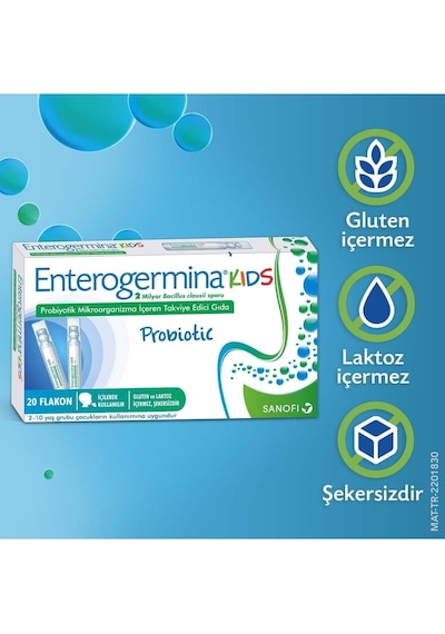 Kids 20 Flakon 2 Milyar Bacillus Clausii Sporu İçeren Probiyotik