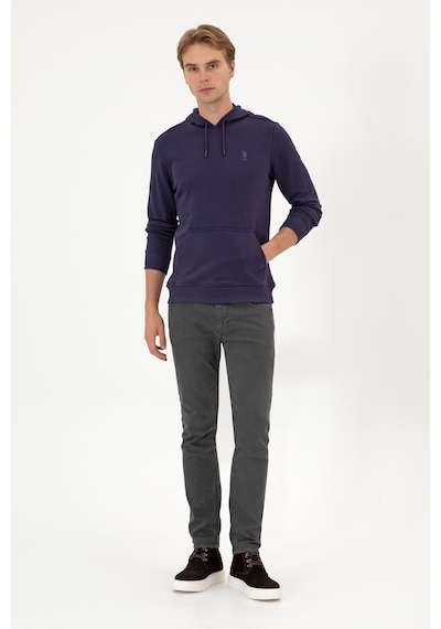 U.S. Polo Assn. Erkek Mürdüm Basic Sweatshirt 50313720-VR074