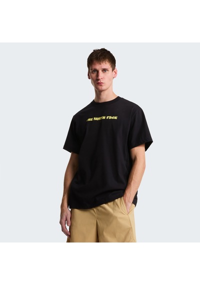 The North Face M Logo Twist Relaxed Short Sleeve Tee-gr Erkek T-shirt-33073 Siyah