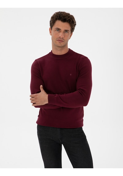 Pierre Cardin Erkek Plum Kazak /triko 50315456-vr177 Plum