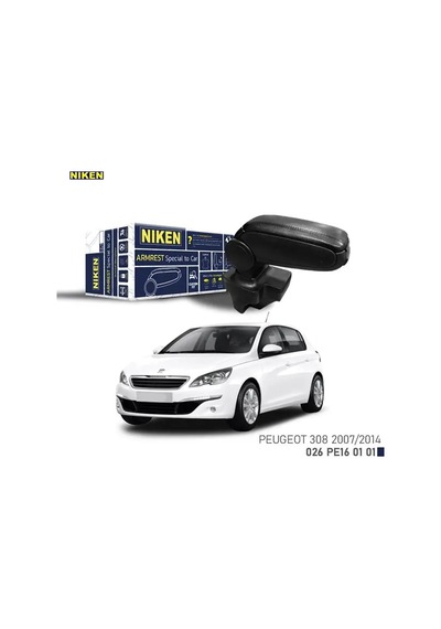 Araca Özel Kol Dayama Siyah Peugeot 308 07-13 Nıken