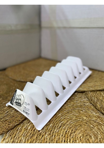 8 Bölmeli Plastik Tabaklık, Tencere Kapak Düzenleyici Organizer Şık Kırılmaz Esnek Tabaklıkk Plast Diğer