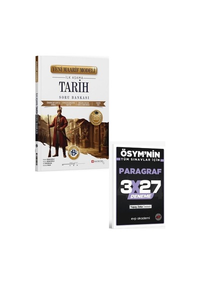 2027 Bilgisarmal 2027 Üniversiteye Hazırlık Tarih İlk Aşama Maarif Model Soru Bankası+ Evp Akademi Paragraf