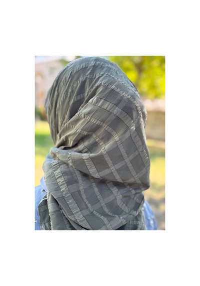 Aldaıyr Jakarlı Caz Eşarp 120 X120 Pamuk İkinci Desen Mint Yeşil