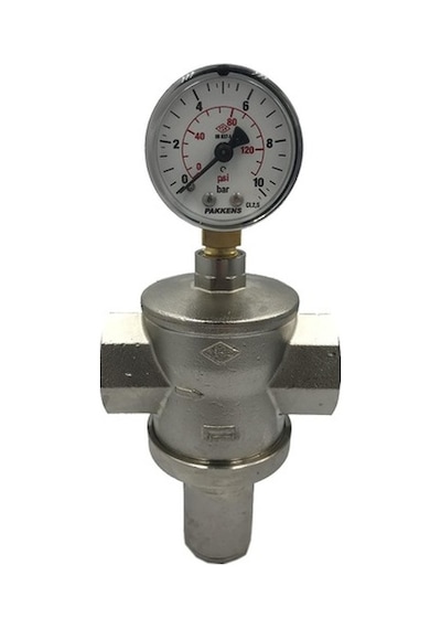 Pakkens Basınç Regülatörü Manometreli Dn 25 Pn 16 1"