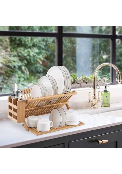 Kotıa Home Bambu Bulaşıklı Kaşıklıklı V2 Ahşap