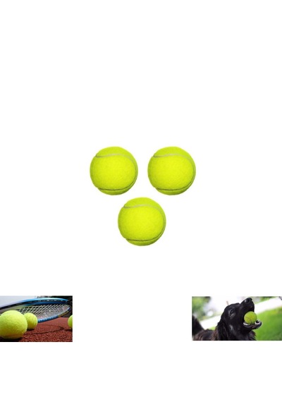 3 Adet Tenis Topu Köpek Oyun Topu