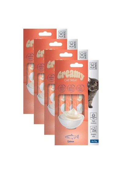 Creamy Somon Balıklı Kedi Ödülü 4x15gr