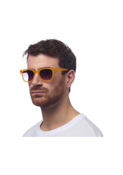 Okkia Giovanni Siyah Lens Unisex Güneş Gözlüğü Sarı Çok Renkli