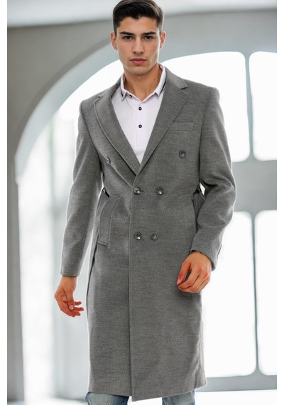 Plt8382 Dewberry Erkek Palto-gri-2 Gri-2