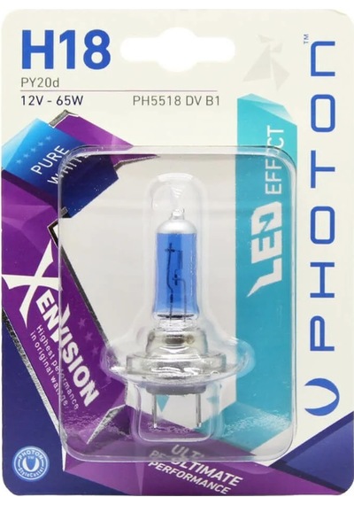 Universal H18 12v 65w Xen Vision Tekli Blister