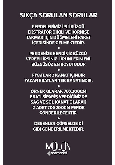 Mix 6 Desenli Süet Oturma Odası Salon Fon Perde Dijital Baskılı Ekstrafor Büzgü 2 Kanat Prd-1009 Çok Renkli