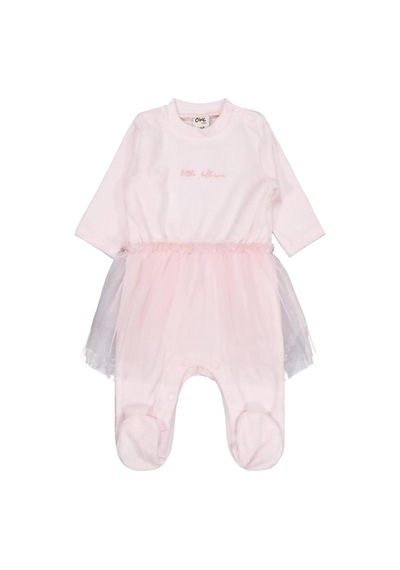 Civil Baby Bel Tüllü Patikli 1-9 Ay Tulum Açık Pembe