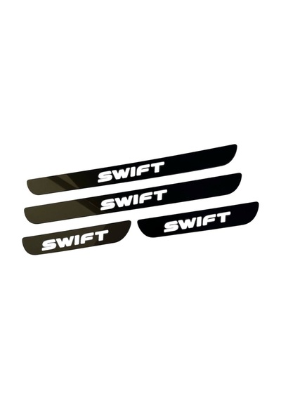 Swift Pleksi Kapı Eşiği Piano Black 4 Parça