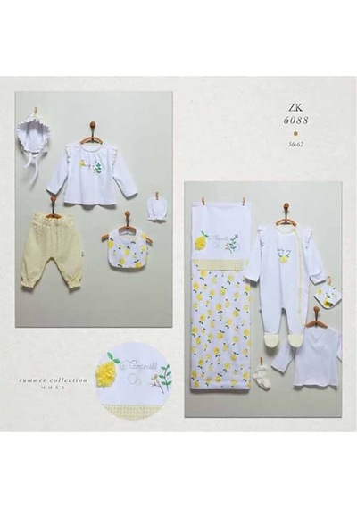 Caramell 10 Lu Set Tulumlu Beyaz Açık Bej