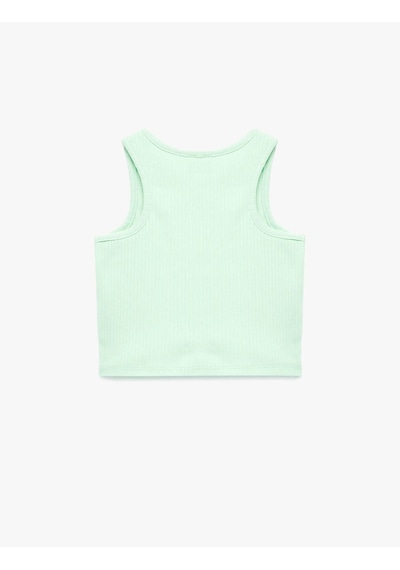 Koton Ribanalı Pamuklu Basic Yeşil Kız Çocuk Kolsuz T-shirt 6skg30022ak Koton Ribanalı Pamuklu Basic Yeşil Kız Çocuk Kolsuz T-shirt 6skg30022ak