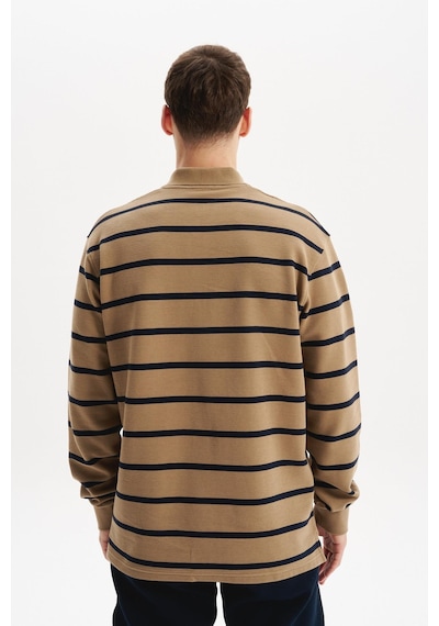 AR-MA Arma Erkek Regular Fit Çizgili %100 Pamuk Ringel Ottoman Kumaş Polo Yaka Ribanalı Sweatshirt K30554952502 Gri AR-MA Arma Erkek Regular Fit Çizgili %100 Pamuk Ringel Ottoman Kumaş Polo Yaka Ribanalı Sweatshirt K30554952502 Gri