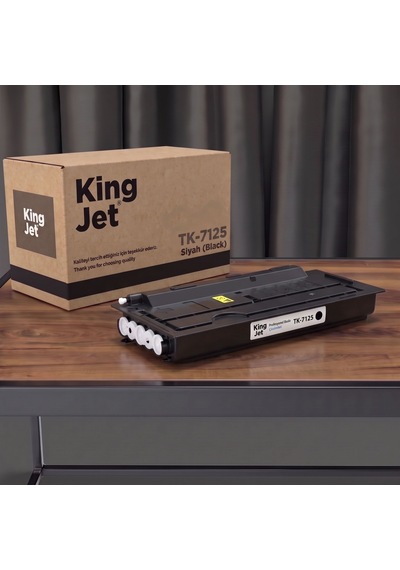 Kingjet Kyocera Uyumlu  Tk-7125 Standart Kapasiteli Tekli Çipli Uyumlu  Toner Taskalfa 3212i