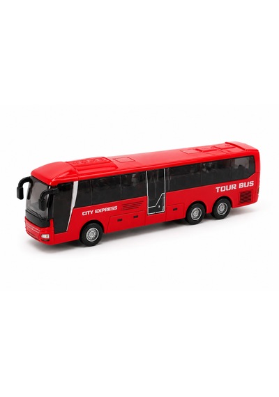 Çek Bırak Tour Bus Oyuncak Otobüs 15 Cm Kırmızı